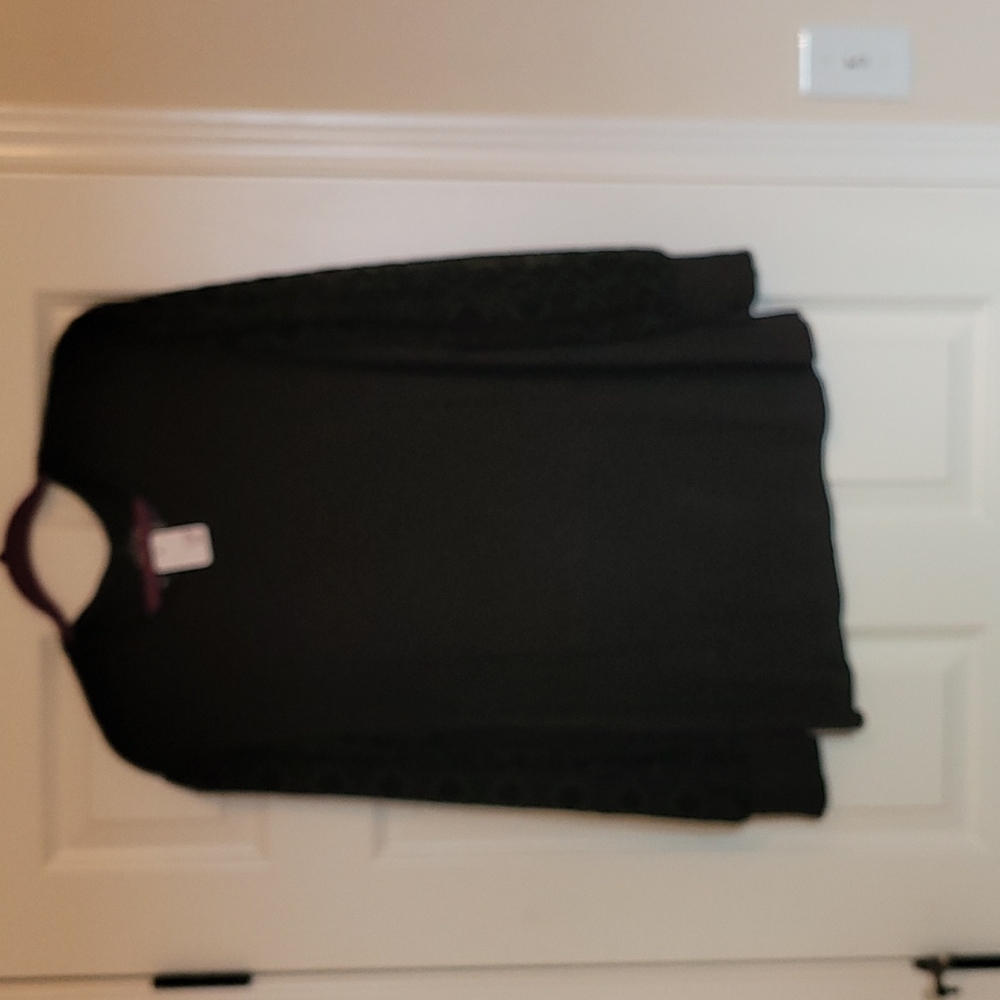 Black longsleeve top, new with tag size large Crazy Train